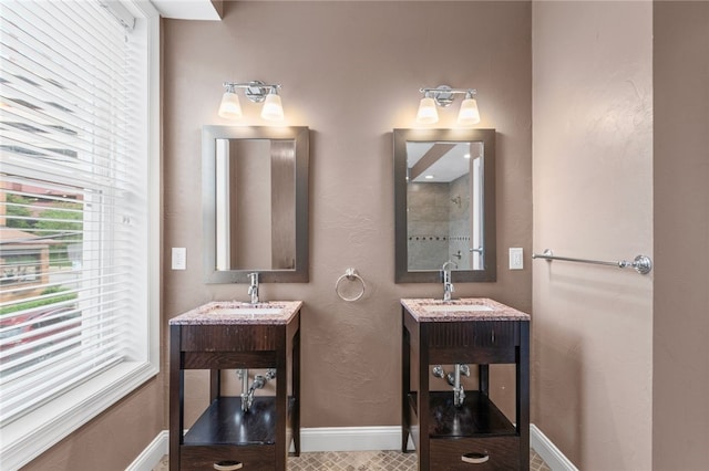 4232 Sherrod St, Lawrenceville, PA 15201 - bathroom with two vanities and baseboards