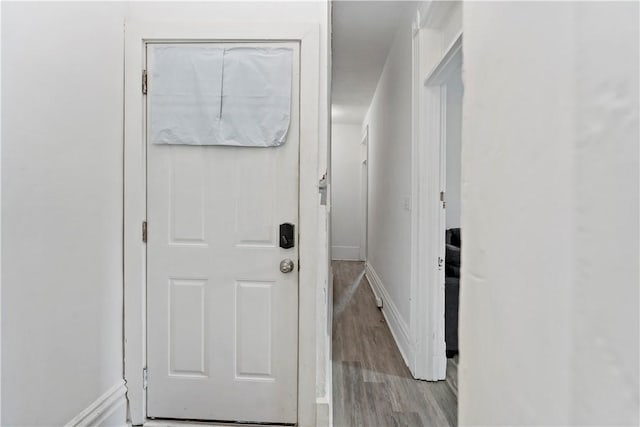 134 S 19th St, South Side, PA 15203 - entryway with light wood-type flooring and baseboards
