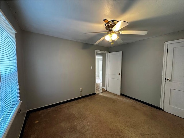 2310 Delaware Ave, New Castle/2Nd, PA 16105 - carpeted empty room with baseboards and a ceiling fan