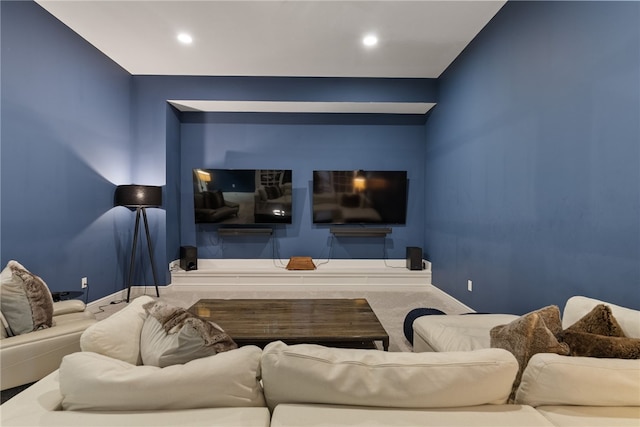 506 Villa Dr, Peters Twp, PA 15367 - home theater featuring baseboards and recessed lighting