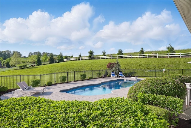 506 Villa Dr, Peters Twp, PA 15367 - view of pool with a patio and a view of rural / pastoral area