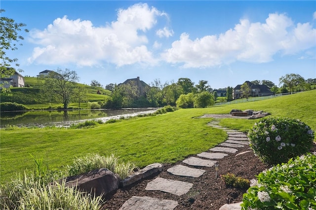 506 Villa Dr, Peters Twp, PA 15367 - view of property's community featuring a water view and a yard