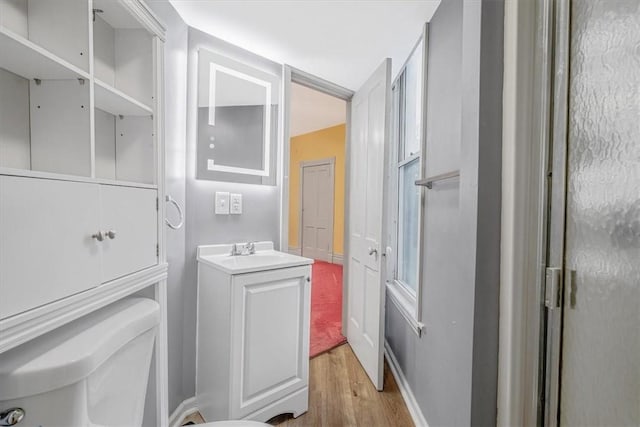 5 Rio Vista St, West Newton, PA 15089 - bathroom featuring wood finished floors, toilet, and vanity