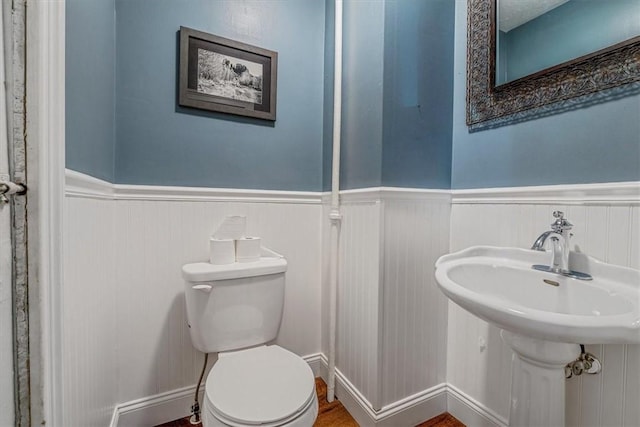 5 Rio Vista St, West Newton, PA 15089 - bathroom with wainscoting and toilet