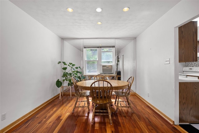 3983 Beechwood Blvd, Squirrel Hill, PA 15217 - dining space with wood-type flooring, baseboards, and recessed lighting