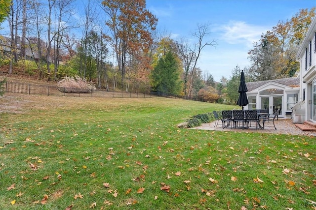 22 Woodland Rd, Edgeworth, PA 15143 - view of yard with a patio area and french doors