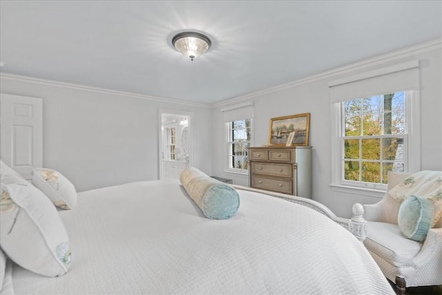 22 Woodland Rd, Edgeworth, PA 15143 - bedroom with crown molding and connected bathroom