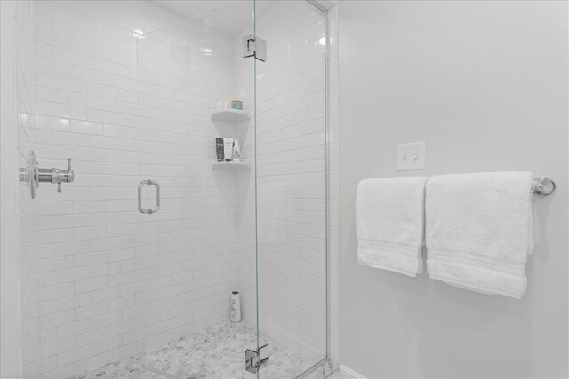 22 Woodland Rd, Edgeworth, PA 15143 - full bathroom with a stall shower and baseboards