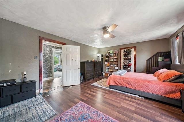 121 N Lehigh St, Munhall, PA 15120 - bedroom with wood finished floors and a ceiling fan