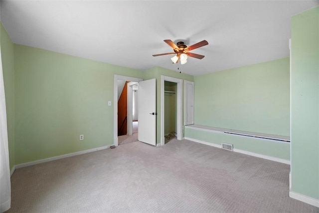 146 Peters Ln, Winfield Twp, PA 16023 - unfurnished bedroom with carpet floors, baseboards, a closet, and a ceiling fan