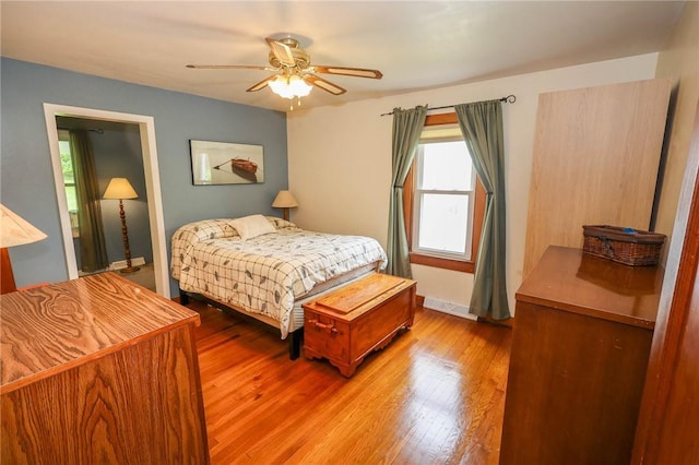 1265 Slippery Rock Rd, Liberty Twp, PA 16057 - bedroom with light wood finished floors and a ceiling fan