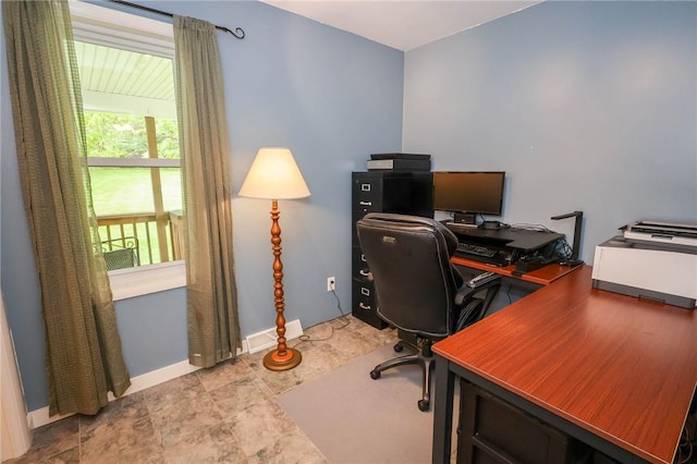 1265 Slippery Rock Rd, Liberty Twp, PA 16057 - home office featuring baseboards