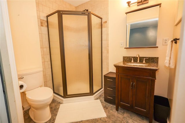 1265 Slippery Rock Rd, Liberty Twp, PA 16057 - full bath featuring a shower stall, toilet, and vanity