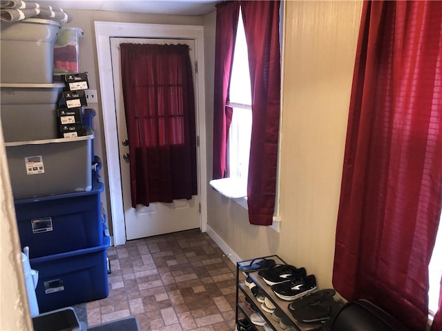 1 S Main St, Fairchance, PA 15437 - entrance foyer featuring brick patterned floors