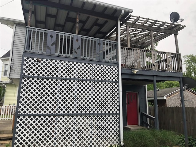 1 S Main St, Fairchance, PA 15437 - view of property exterior with a pergola