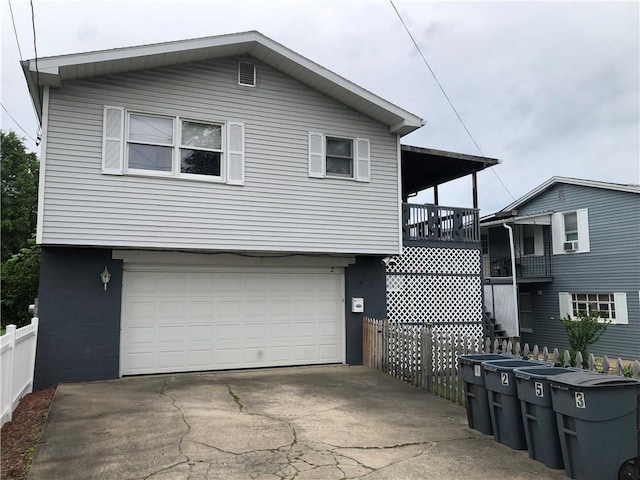 1 S Main St, Fairchance, PA 15437 - view of front of property featuring an attached garage and concrete driveway