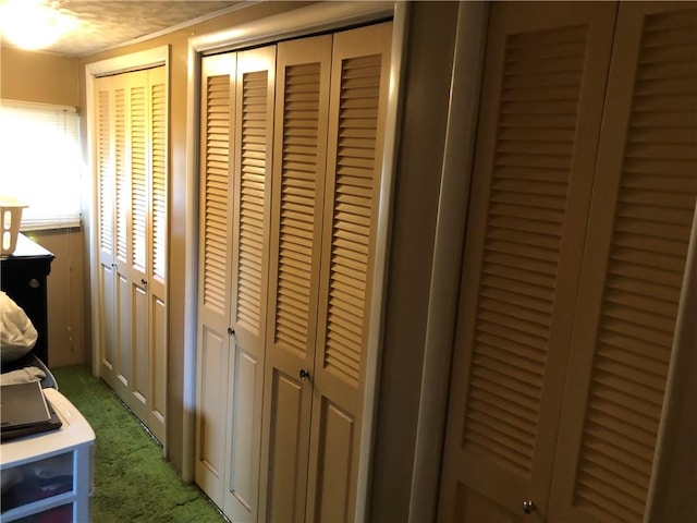 1 S Main St, Fairchance, PA 15437 - bedroom with multiple closets and light carpet