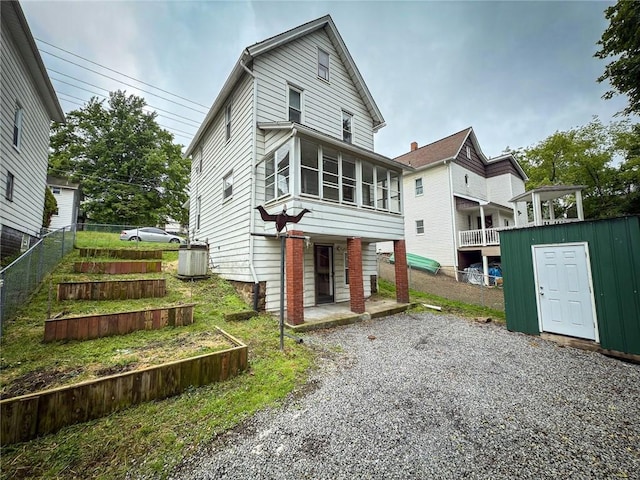 126 W Boyd Ave, City Of But Se, PA 16001 - view of front of home with cooling unit, a porch, and driveway