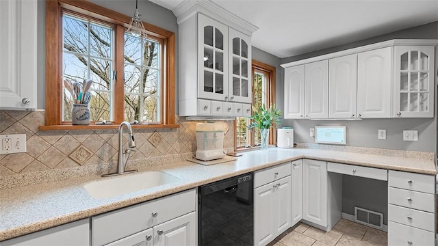 4720 Rolling Hills Rd, Whitehall, PA 15236 - kitchen featuring dishwasher, a sink, and white cabinets