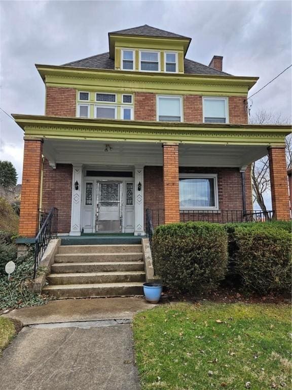 2120 Delaware Ave, Swissvale, PA 15218 - traditional style home with brick siding
