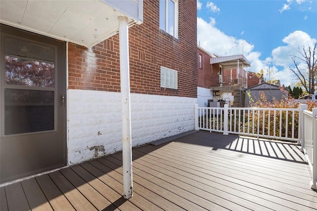 2238 Lucina Ave, Overbrook, PA 15210 - view of wooden terrace