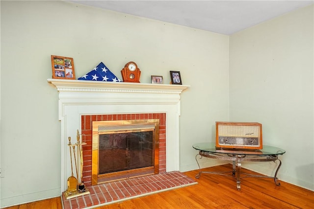 3329 Forest Rd, Bethel Park, PA 15102 - detailed view of a fireplace and wood finished floors