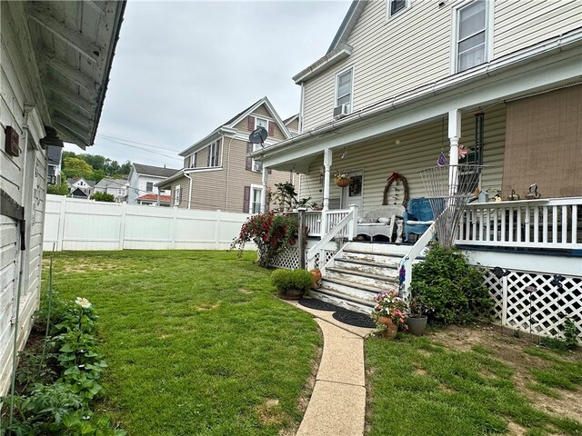 453 N W St, Waynsbrg/Frankln Twp, PA 15370 - doorway to property featuring covered porch and cooling unit