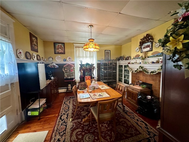 453 N W St, Waynsbrg/Frankln Twp, PA 15370 - dining space featuring a paneled ceiling and wood finished floors