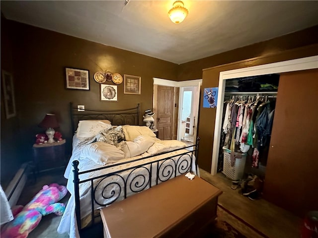 453 N W St, Waynsbrg/Frankln Twp, PA 15370 - bedroom featuring a closet and a baseboard heating unit