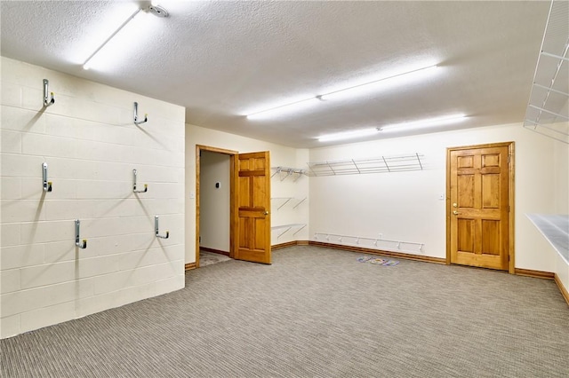 133 Ridgemont Dr, Cranberry Twp, PA 16066 - below grade area featuring carpet, a textured ceiling, and baseboards