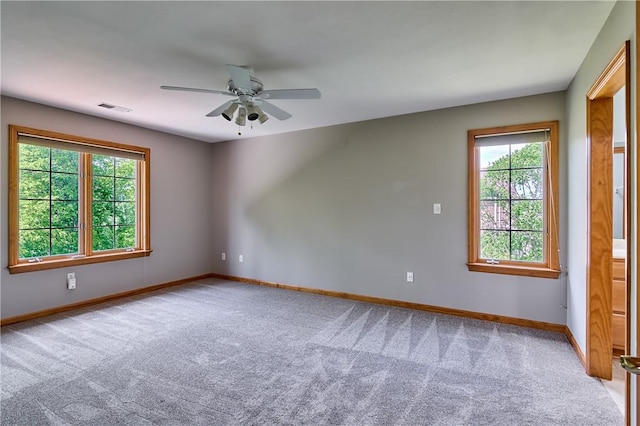133 Ridgemont Dr, Cranberry Twp, PA 16066 - carpeted empty room featuring baseboards and ceiling fan
