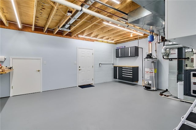 133 Ridgemont Dr, Cranberry Twp, PA 16066 - unfinished below grade area featuring gas water heater and heating unit