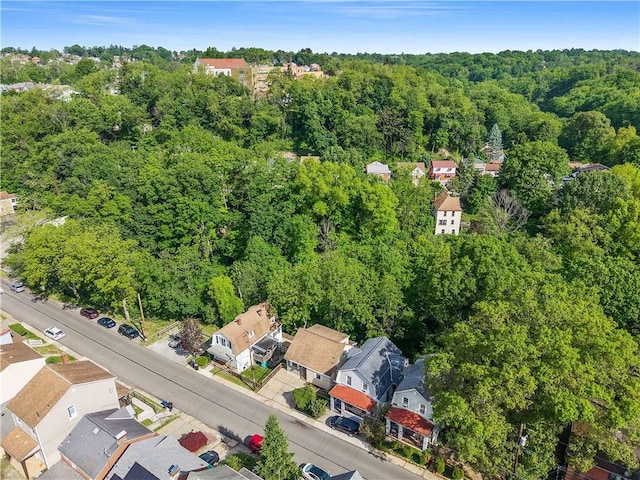 48 Glenmore Ave, West View, PA 15229 - aerial view of residential area featuring a heavily wooded area