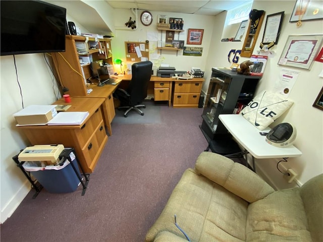 3 Kilbourne Rd, West Salem Twp, PA 16125 - home office featuring dark colored carpet