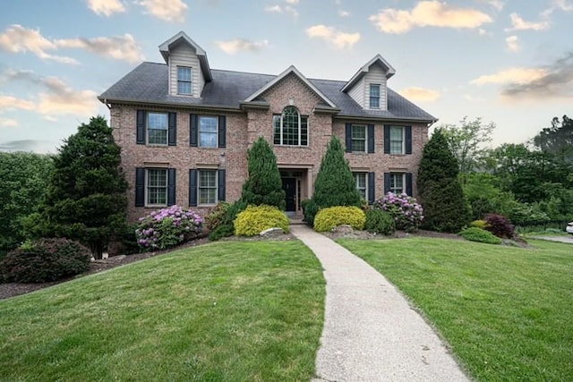 102 Maple Gln, Peters Twp, PA 15367 - colonial inspired home featuring brick siding and a front lawn