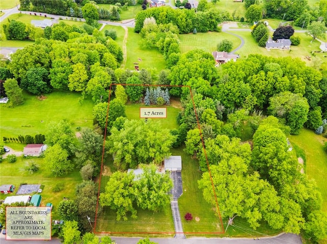 321 Green Acres Ln, Shenango Twp Law, PA 16101 - view of property location featuring property boundaries highlighted and a tree filled landscape