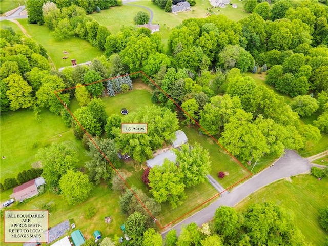 321 Green Acres Ln, Shenango Twp Law, PA 16101 - aerial overview of property's location with property parcel outlined
