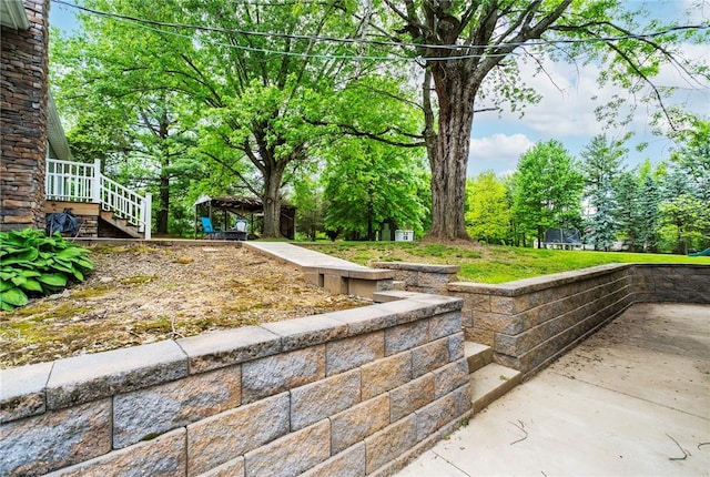 321 Green Acres Ln, Shenango Twp Law, PA 16101 - view of patio featuring a gazebo