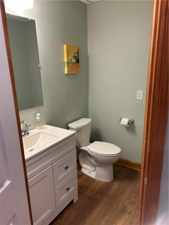 1016 Noble Pine Ct, Penn Twp Wml, PA 15085 - bathroom with toilet, wood finished floors, and vanity