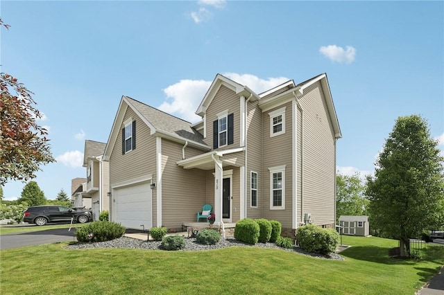 215 Old Hickory Rd, Jackson Twp But, PA 16063 - traditional-style house featuring a front lawn, driveway, and a garage