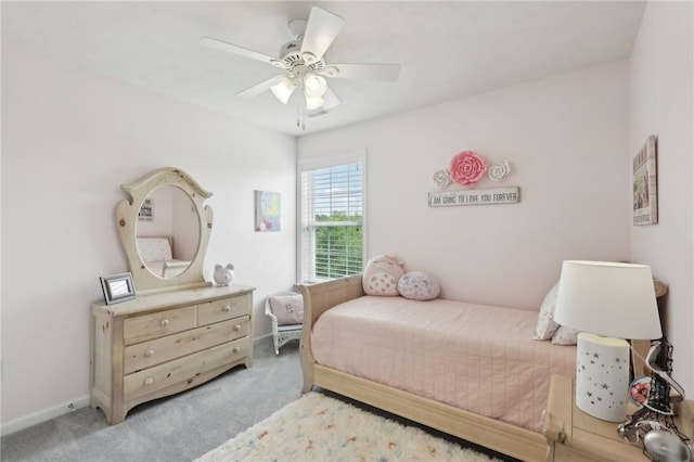 215 Old Hickory Rd, Jackson Twp But, PA 16063 - bedroom with carpet flooring, a ceiling fan, and baseboards