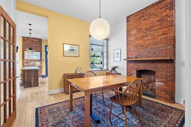 534 Trenton Ave, Regent Square, PA 15221 - office with wood finished floors, baseboards, and a fireplace