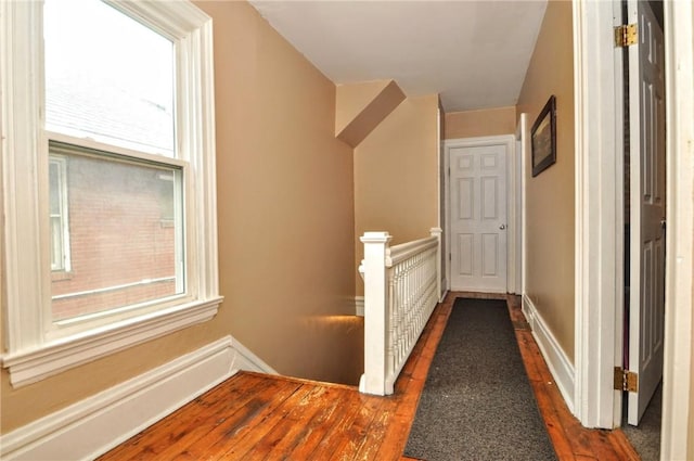 222 Orchard Ave, Canonsburg, PA 15317 - corridor featuring an upstairs landing and wood finished floors