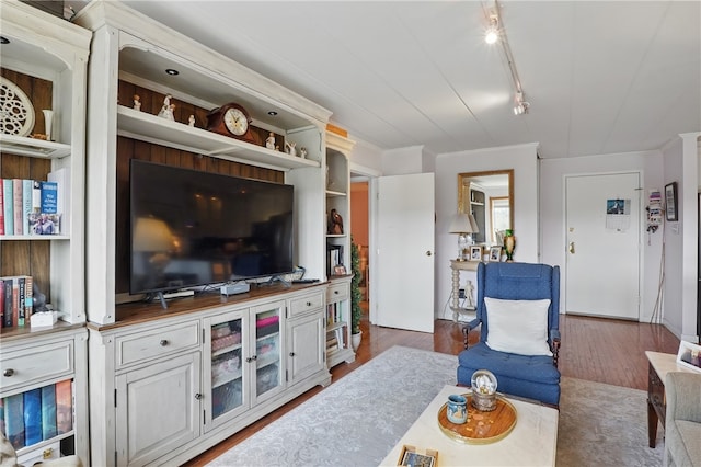 5 Bayard Rd Unit 913, Shadyside, PA 15213 - living area featuring track lighting and wood finished floors
