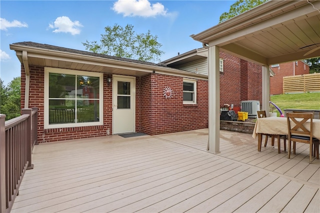 5849 Wilson Dr, Bethel Park, PA 15102 - deck featuring central air condition unit