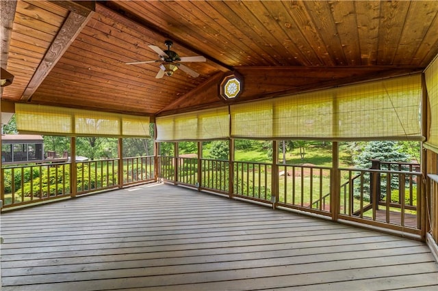 187 Friar Ln, Peters Twp, PA 15317 - unfurnished sunroom featuring ceiling fan