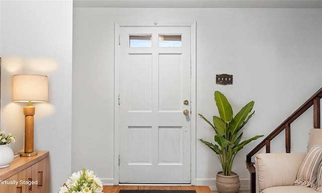 4817 E Willock Rd, Baldwin Boro, PA 15227 - entrance foyer with wood finished floors and baseboards