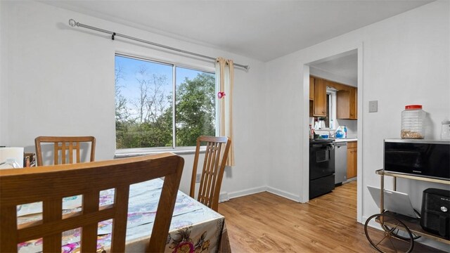 4817 E Willock Rd, Baldwin Boro, PA 15227 - dining space featuring light wood finished floors and baseboards