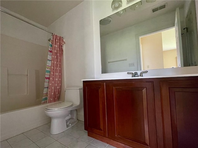 1849 Dutch Ridge Rd, Wayne Twp Law, PA 16117 - bathroom with tile patterned floors, toilet, shower / tub combo with curtain, and vanity