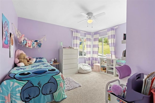 3050 S Park Rd, Bethel Park, PA 15102 - bedroom with carpet floors and ceiling fan